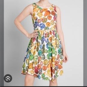 ModCloth Rainbow gourds dress